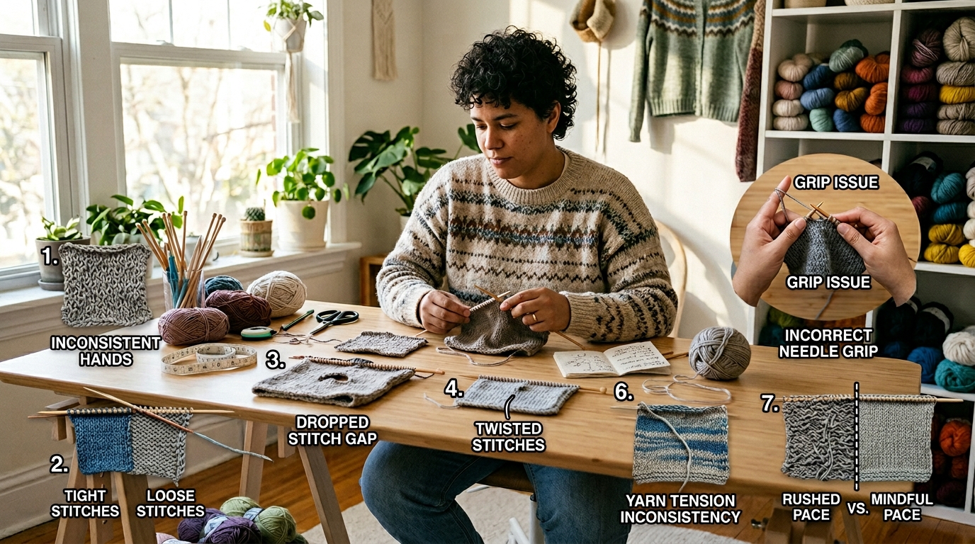 7-common-mistakes-cause-uneven-knitting-stitches