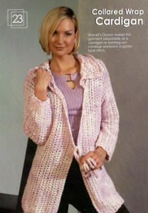 collared wrap cardigan
