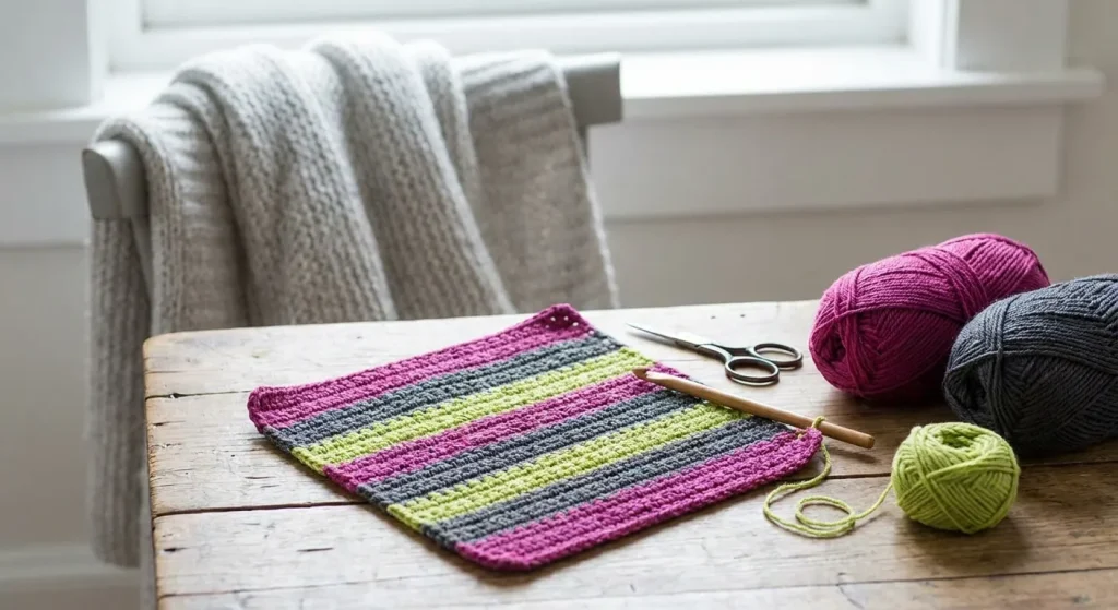 easy crochet dishcloth pattern — Easy Crochet Dishcloth Pattern for Your Very First Project