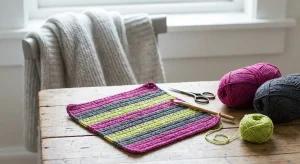 easy crochet dishcloth pattern — Easy Crochet Dishcloth Pattern for Your Very First Project