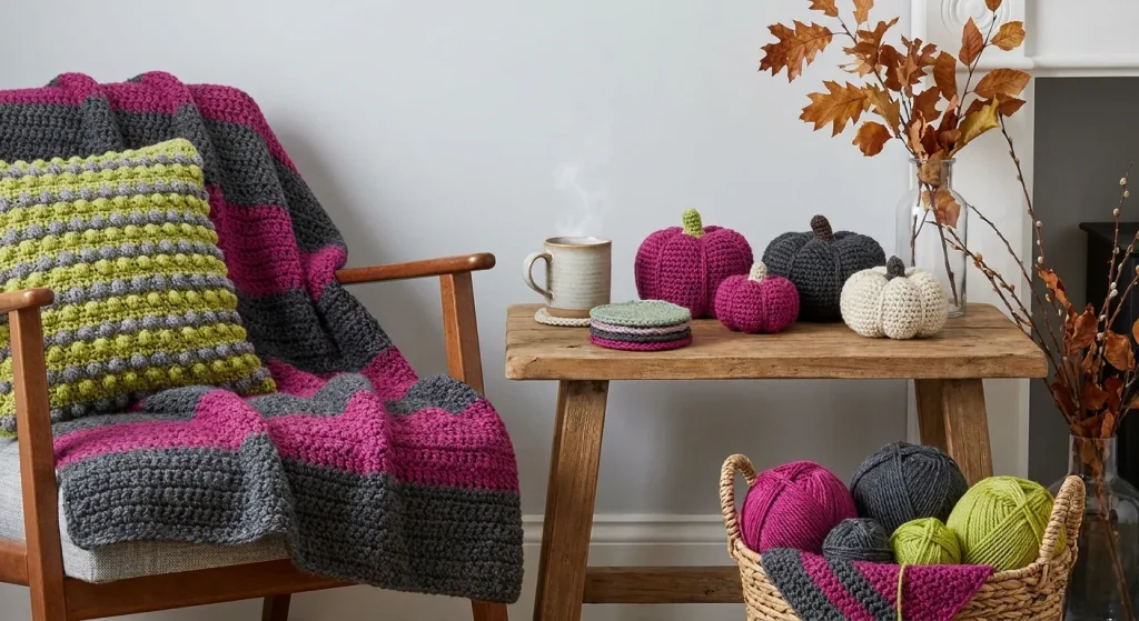 fall crochet home decor — Fall Crochet Home Decor: 10 Cozy Patterns to Welcome Autumn