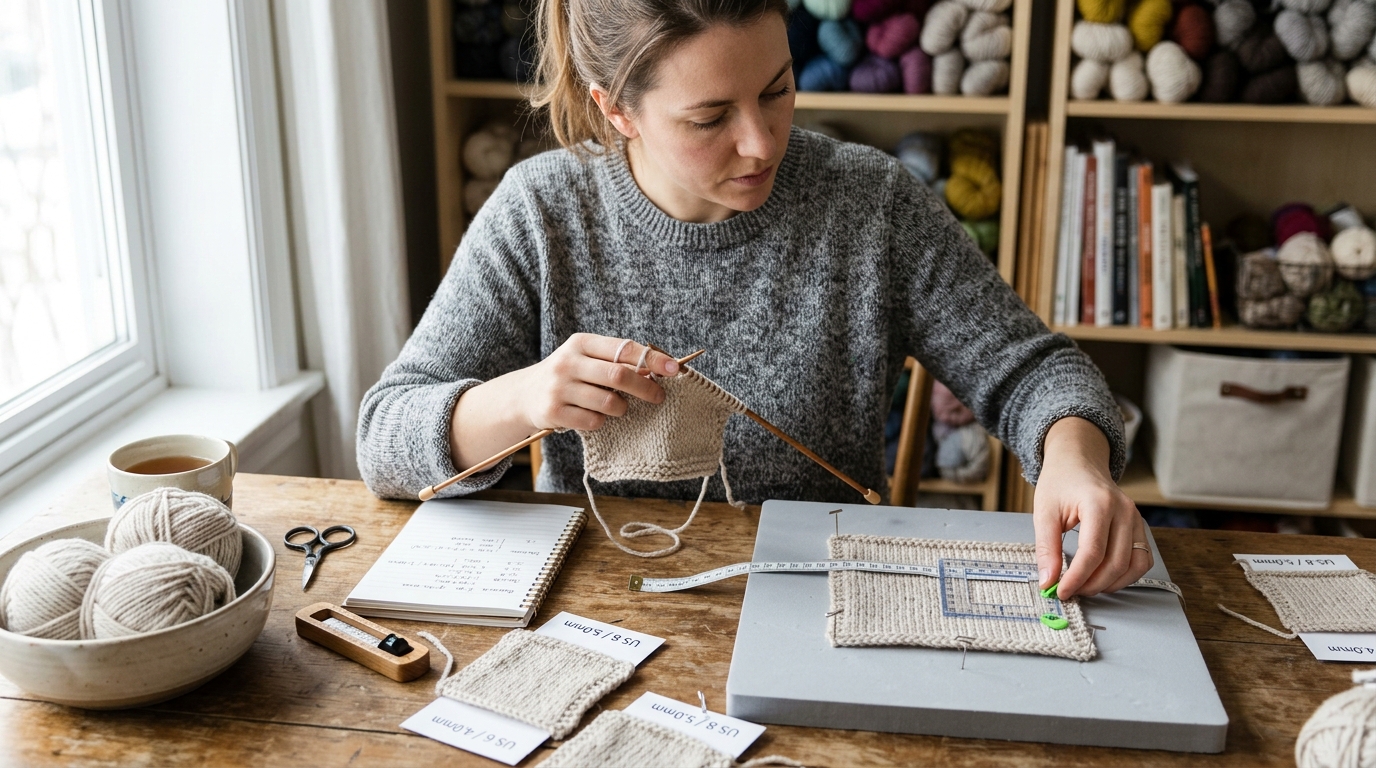gauge-swatches-achieve-even-knitting-stitches