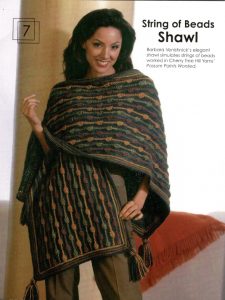 string of beads shawl