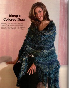 triangle collared shawl