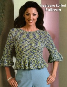 tropicana ruffled pullover featured